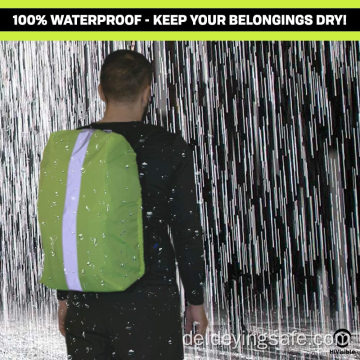 HiVisible Reflective Waterproof Rucksack Regenhülle